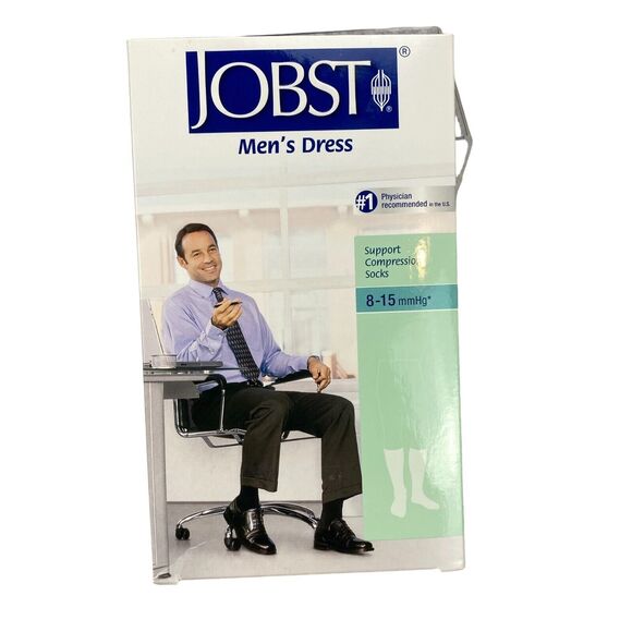 Jobst Mens Dress Knee High Medium Compression Socks Closed Toe Lot of 4 - Picture 4 of 16